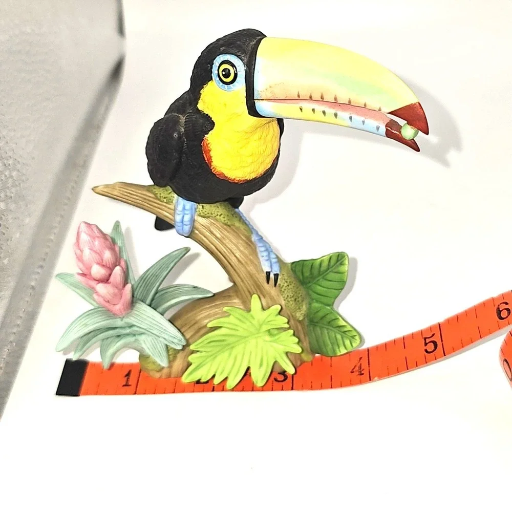 Lenox 2002 Keel-Billed‎ Toucan Bird Porcelain Figurine Tropical Rainforest Decor